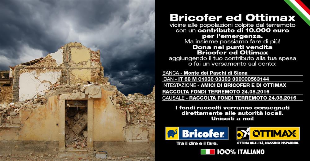 raccolta fondi terremoto 24-08-2016